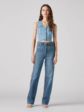 Levis Ribcage Full Length Western Jeans